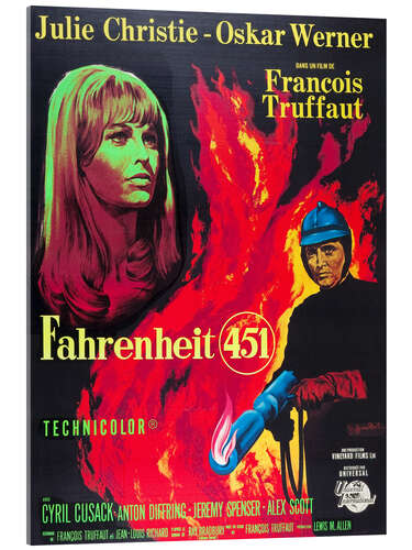 Stampa su vetro acrilico Fahrenheit 451