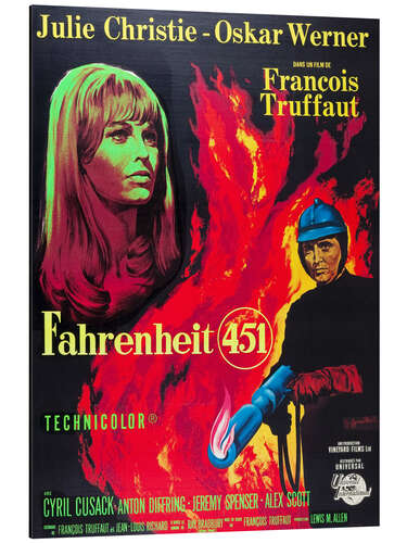 Aluminiumtavla Fahrenheit 451