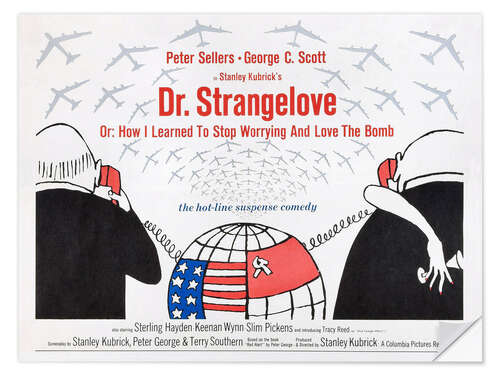 Selvklebende plakat DR. STRANGELOVE