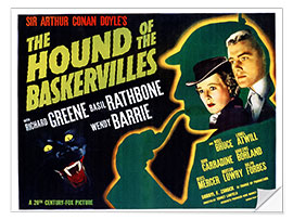 Selvklebende plakat The Hound of the Baskervilles