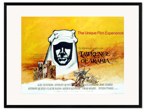Gerahmter Kunstdruck Lawrence von Arabien (englisch)