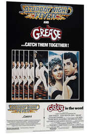 Quadro em PVC Saturday Night Fever / Grease