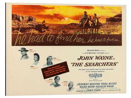 Aluminium print The Searchers