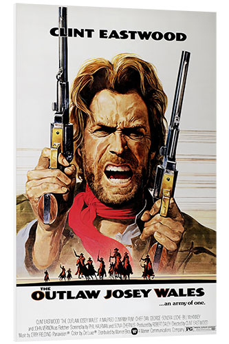 Foam board print The Outlaw Josey Wales 