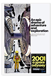 Poster 2001: Odyssee im Weltraum (englisch)