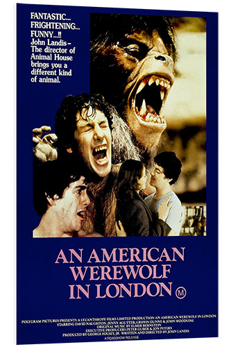 Hartschaumbild American Werewolf (englisch) II