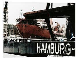 Hartschaumbild Hamburg Hafen