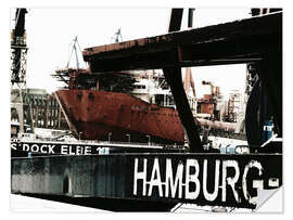 Wall sticker Hamburg docks