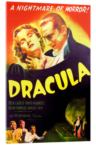 Acrylglas print Dracula, Bela Lugosi