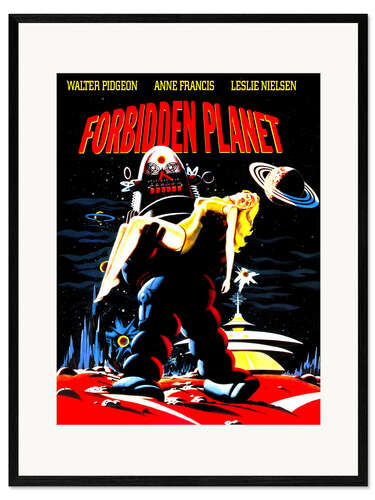 Innrammet kunsttrykk Forbidden Planet II