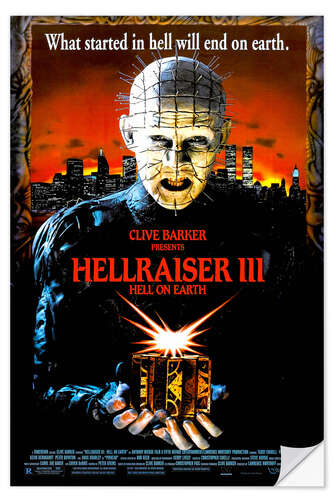 Självhäftande poster Hellraiser III: Hell on Earth