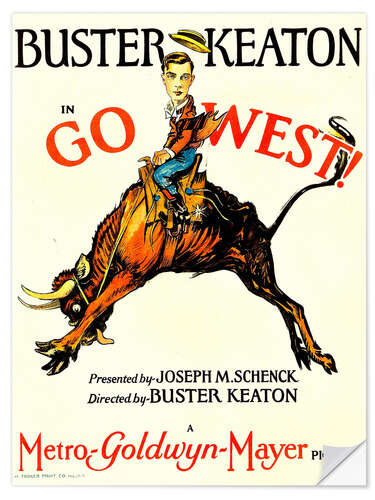 Naklejka na ścianę Go West