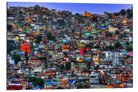 Magnettafel Favela Rocinha in Rio de Janeiro