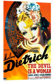 Acrylic print Marlene Dietrich - The Devil Is a Woman, 1935