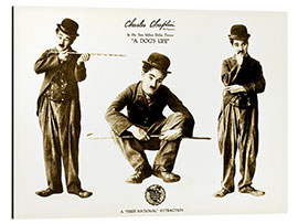 Tableau en aluminium Charlie Chaplin - Une Vie de chien 1918 (anglais)