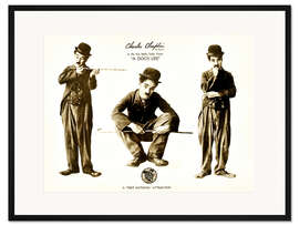 Gerahmter Kunstdruck Charlie Chaplin - Ein Hundeleben 1918 (englisch)