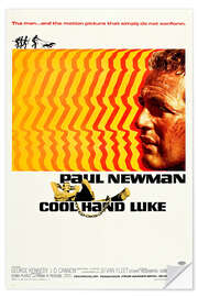 Wandsticker Paul Newman - Der Unbeugsame (englisch)