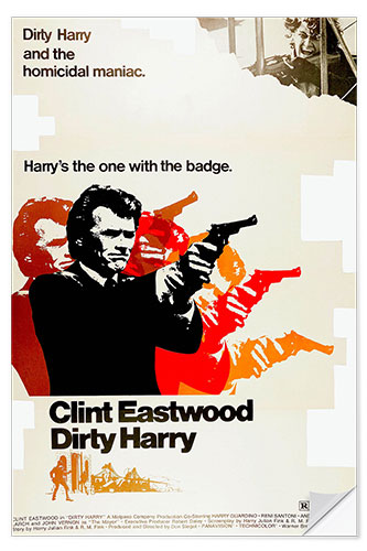 Självhäftande poster Dirty Harry I