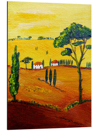 Stampa su alluminio Tuscany landscape 1