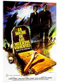 Acrylglas print NIGHT OF THE LIVING DEAD, Spanish 1968.