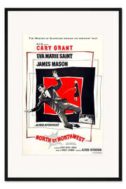 Gerahmter Kunstdruck Der unsichtbare Dritte (englisch)