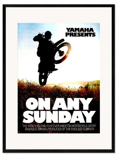 Inramat konsttryck On Any Sunday