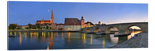 Gallery print Bridge Panorama of Regensburg