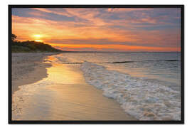 Gerahmter Kunstdruck Am Ostseestrand