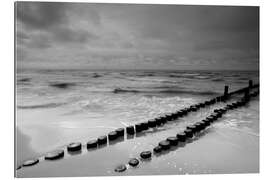 Galleriprint Buhnen am Meer monochrome