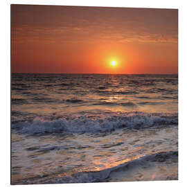 Magnettafel Sonnenuntergang am Meer