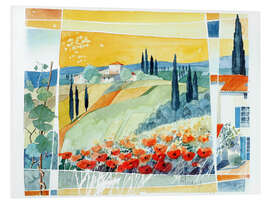 Hartschaumbild Sonne des Suedens IV