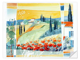 Wandsticker Sonne des Suedens IV