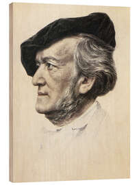 Hout print Richard Wagner