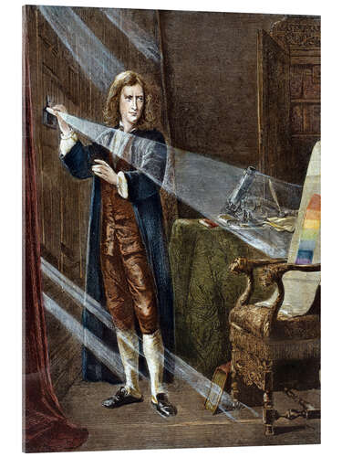 Acrylglasbild Sir Isaac Newton