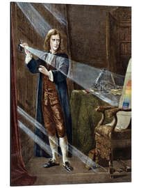 Tableau en aluminium Sir Isaac Newton