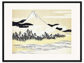 Gerahmter Kunstdruck Der Berg Fuji in Japan