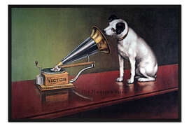 Gerahmter Kunstdruck Victor Gramophon
