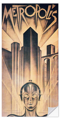 Selvklæbende plakat Metropolis