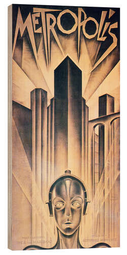 Wood print Metropolis