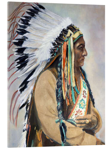 Acrylglasbild Sitting Bull