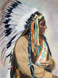 Magnettafel Sitting Bull