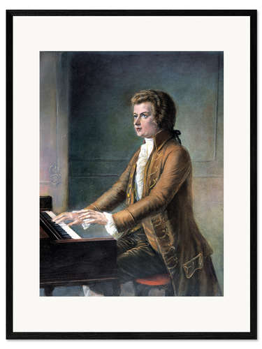Gerahmter Kunstdruck Wolfgang Amadeus Mozart