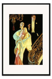 Gerahmter Kunstdruck Paar in Abendkleidung - Joseph Christian Leyendecker