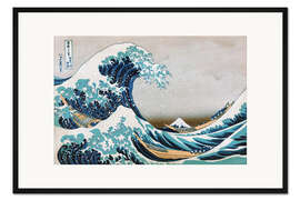 Gerahmter Kunstdruck Die große Welle vor Kanagawa III