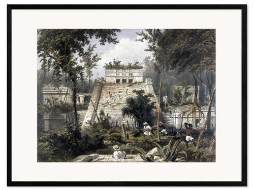 Plakat artystyczny premium w ramie Mexico: Tulum, 1844.