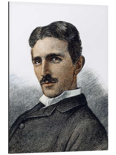 Aluminium print Nikola Tesla