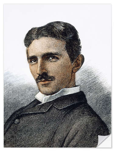 Naklejka na ścianę Nikola Tesla