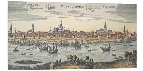 Tableau en PVC Rostock historique, 1640