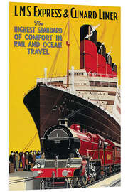 Foam board print Lms Express &amp; Cunard Liner