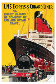 Wall sticker Lms Express &amp; Cunard Liner